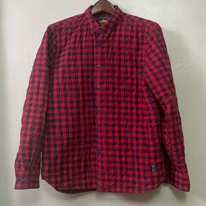 Penfield Red and Black Checkered Shirt Jacket